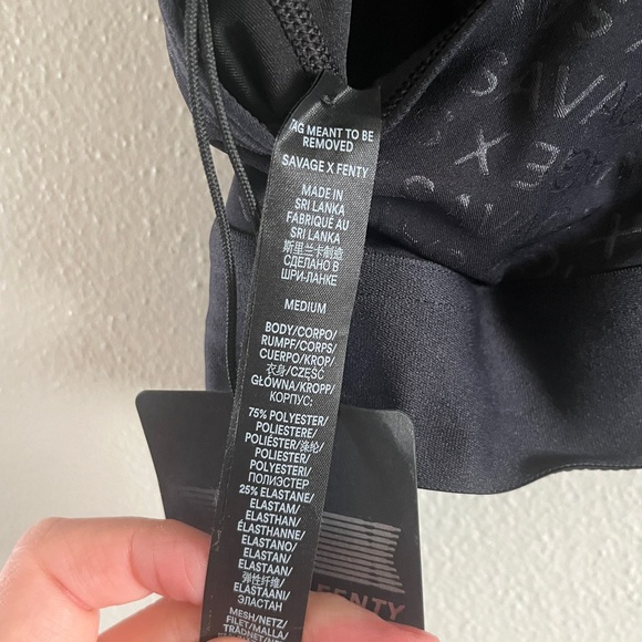 Black Racerback Sports Bra - Picture 8 of 8